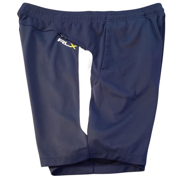 Ralph Lauren RLX Y2K Gym Training Shorts, Navy‎ Blue - Size Medium - Picture 5 of 9